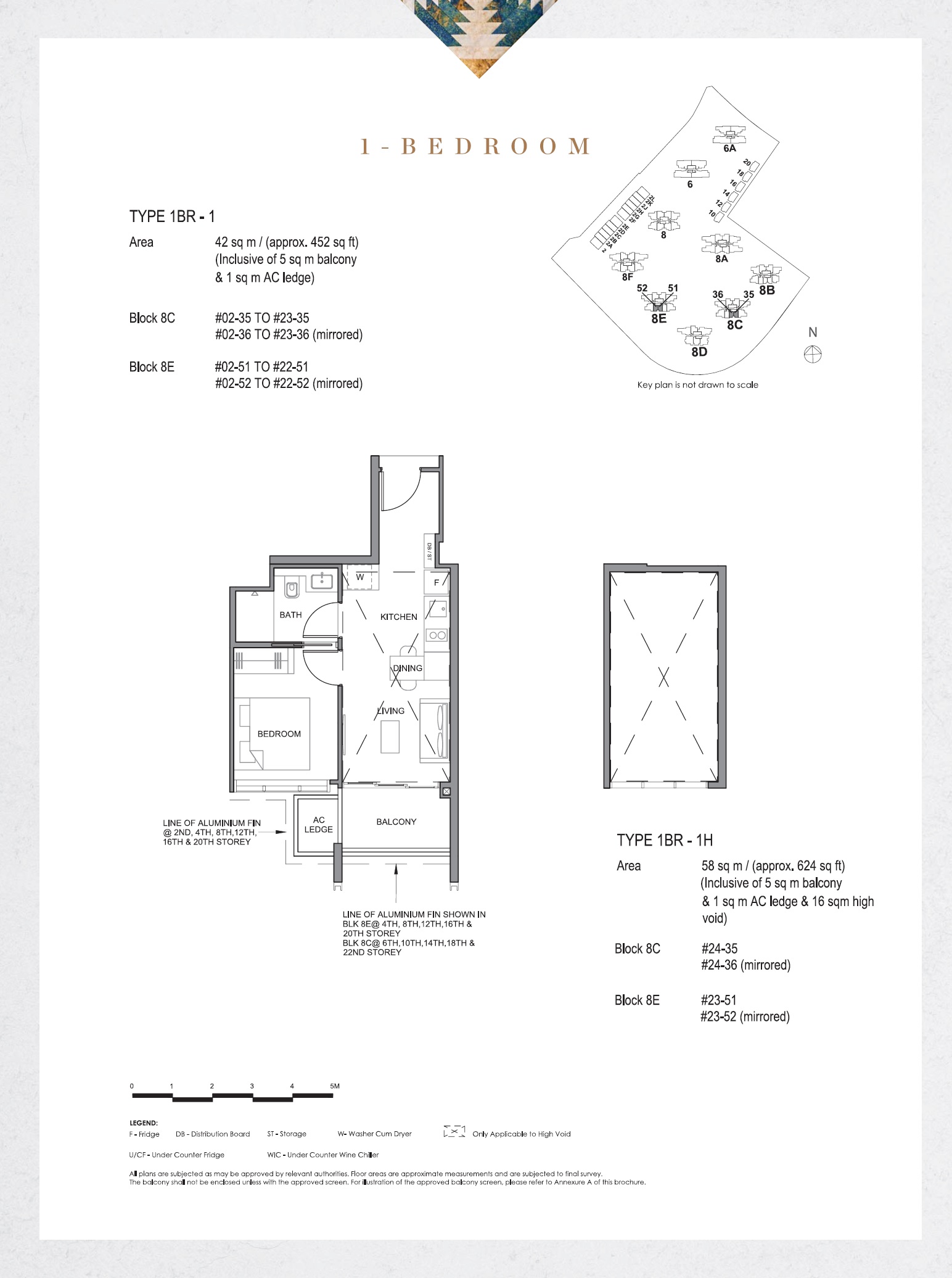 Parc Clematis 1 Bedroom Floor Plan 1