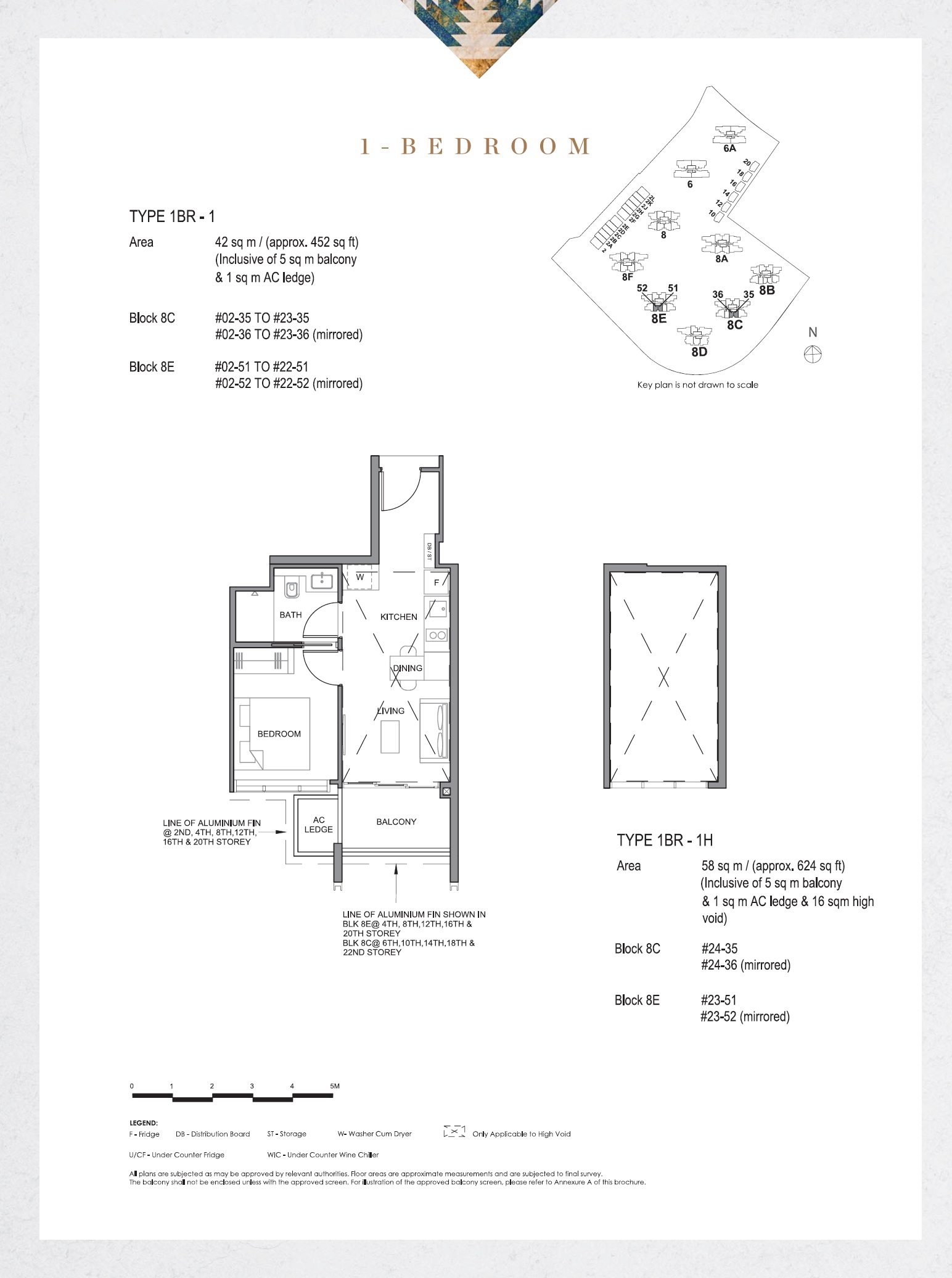 Parc Clematis 1 Bedroom Floor Plan 2