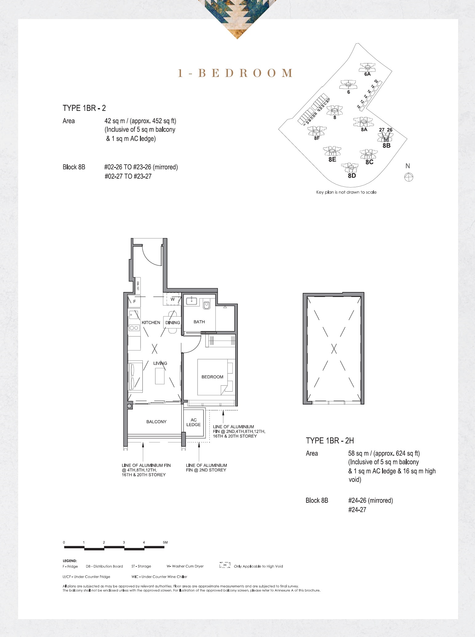 Parc Clematis 1 Bedroom Floor Plan 4