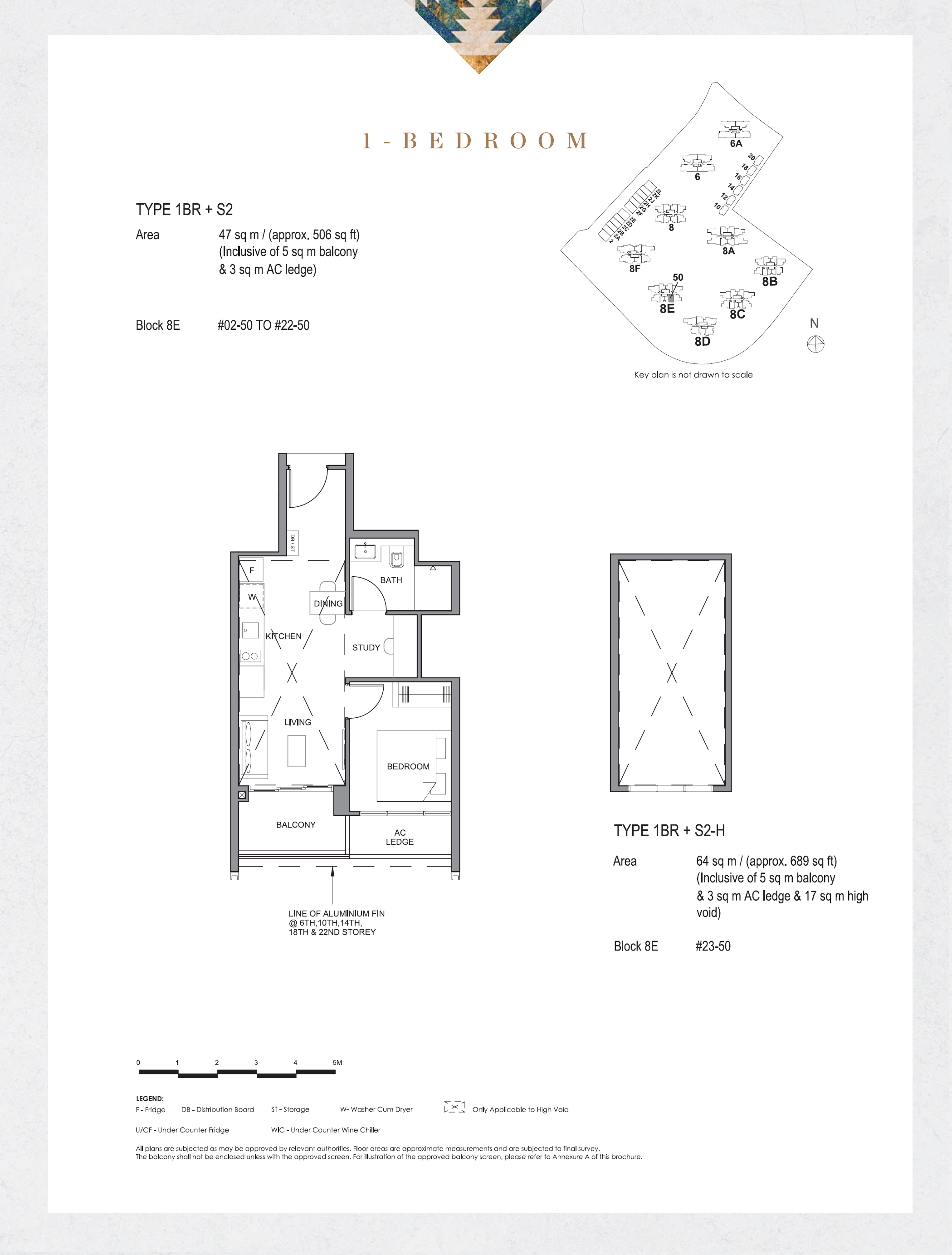 Parc Clematis 1 Bedroom Floor Plan 8