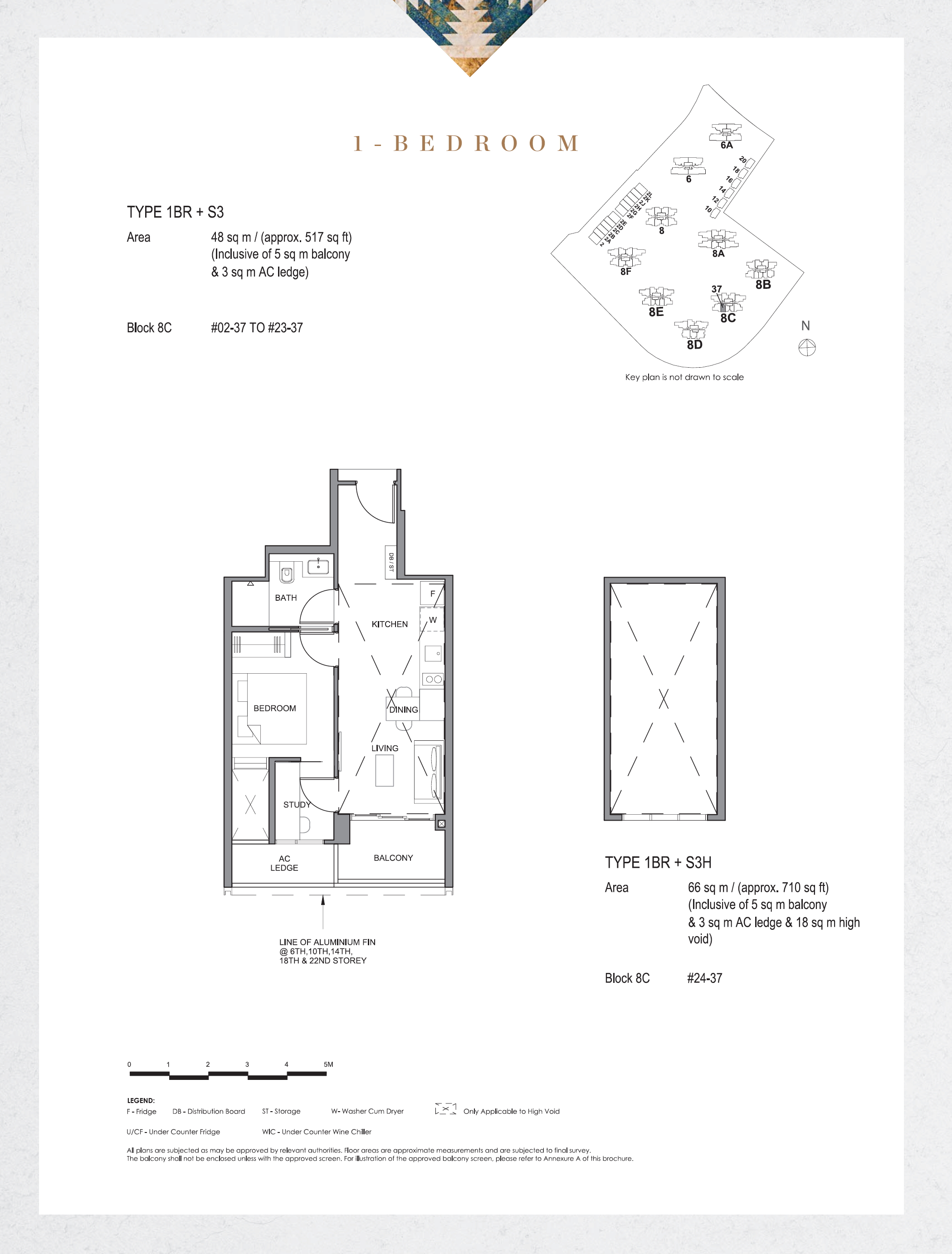 Parc Clematis 1 Bedroom Floor Plan 9